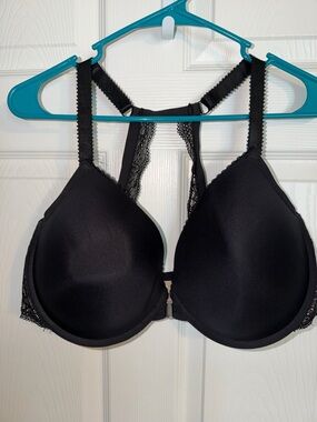 Torrid Black Lace-Back Padded T-Shirt Bra